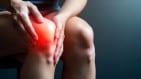 woman with knee pain