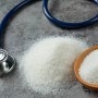 A spoon of salt with a stethoscope