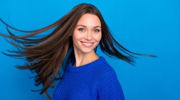 woman with healthy hair