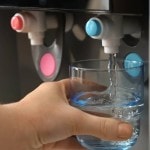 water being filled from a water purifier